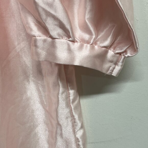 Vintage Brownstone Studio Women's XL Pink Nightgown Embroidered Floral Collar - Picture 5 of 6